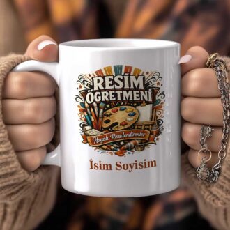 Resim Öğretmeni Hediye Kupa Bardak